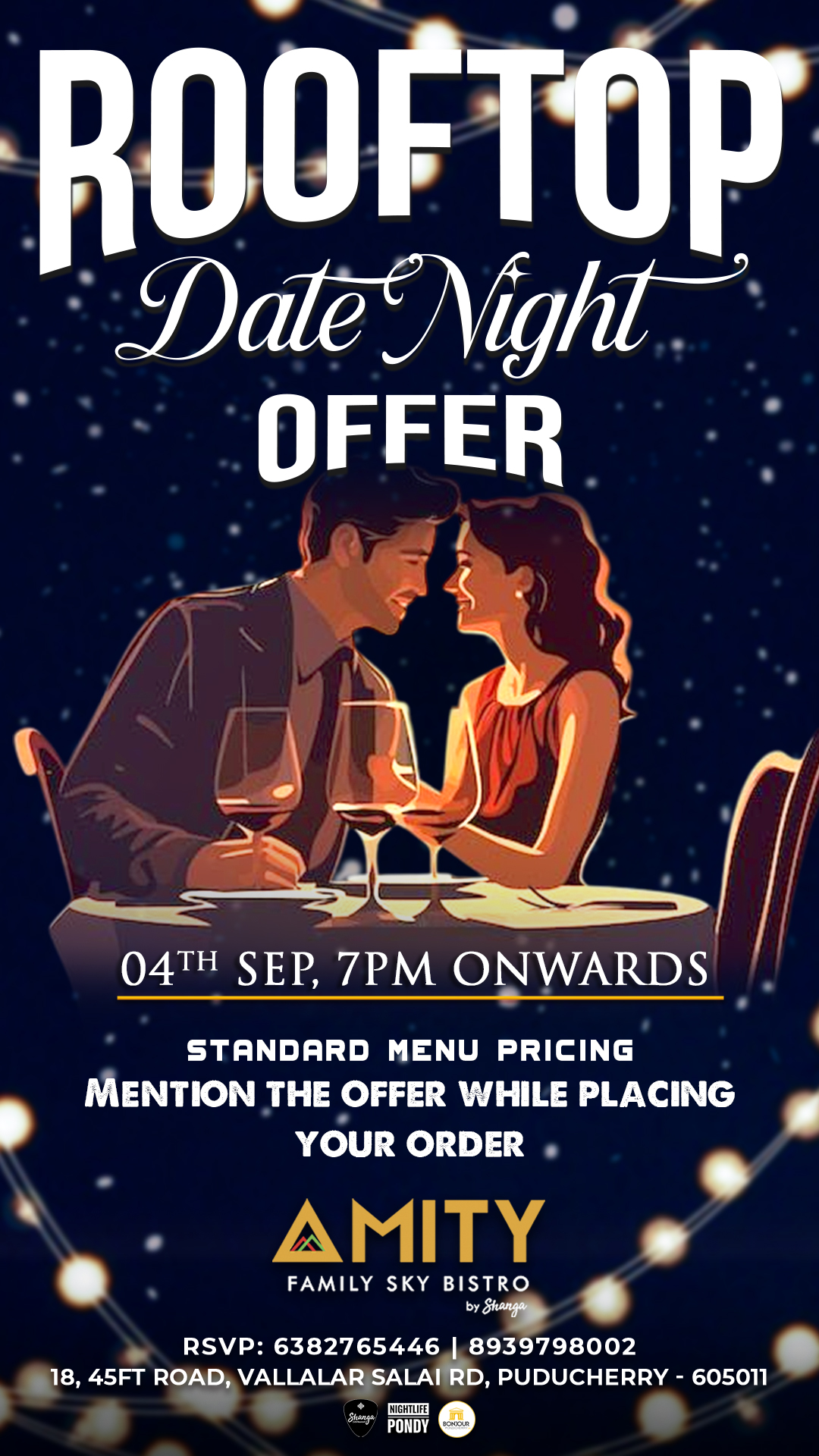 Rooftop Date Night - Amity Sky Bistro