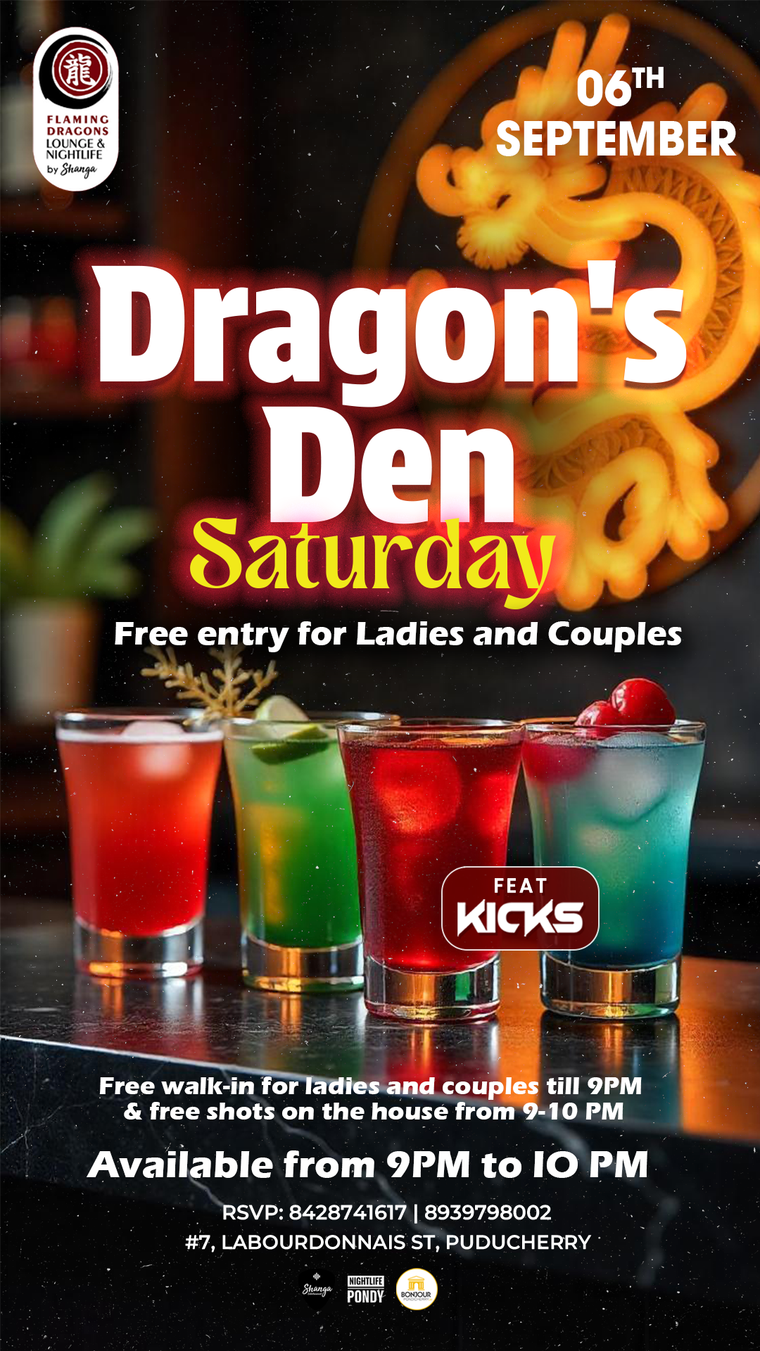 Dragons Den - Flaming Dragons