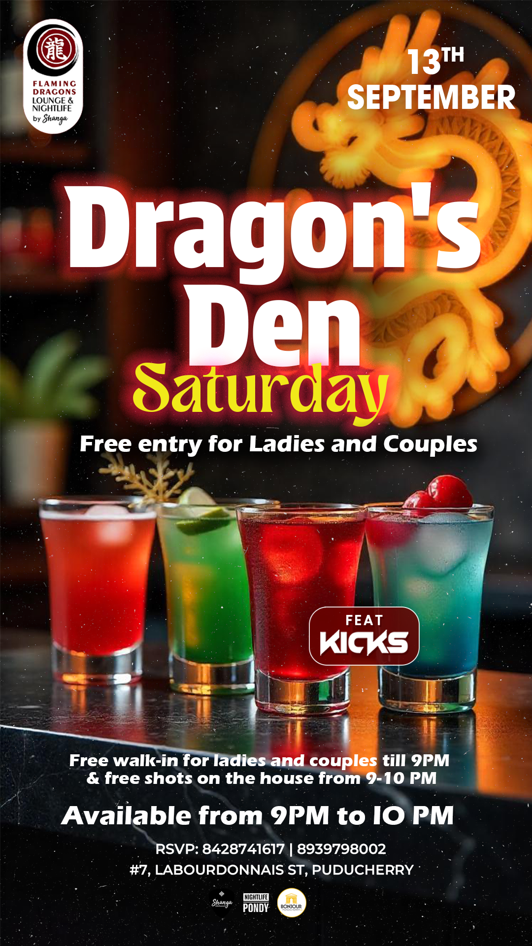Dragons Den - Flaming Dragons