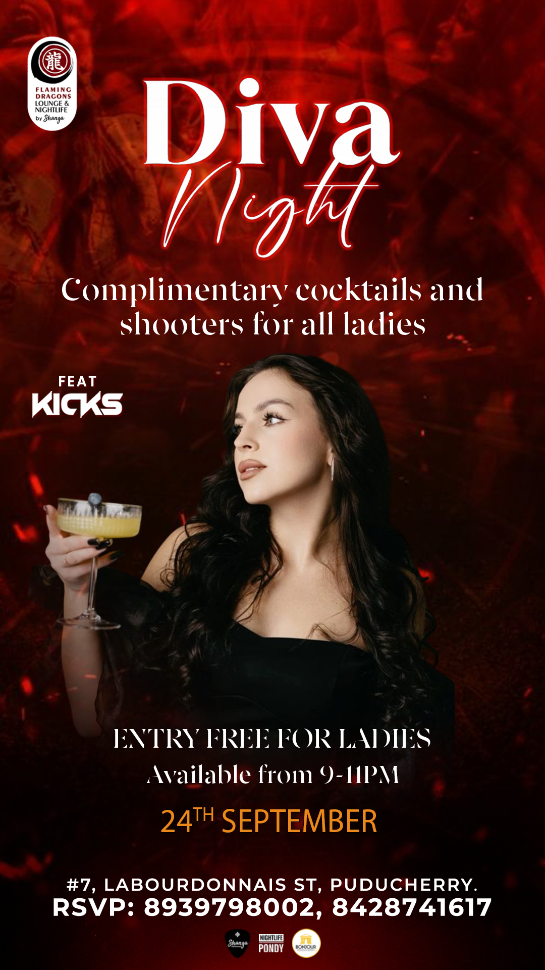 Diva Night - Flaming Dragons