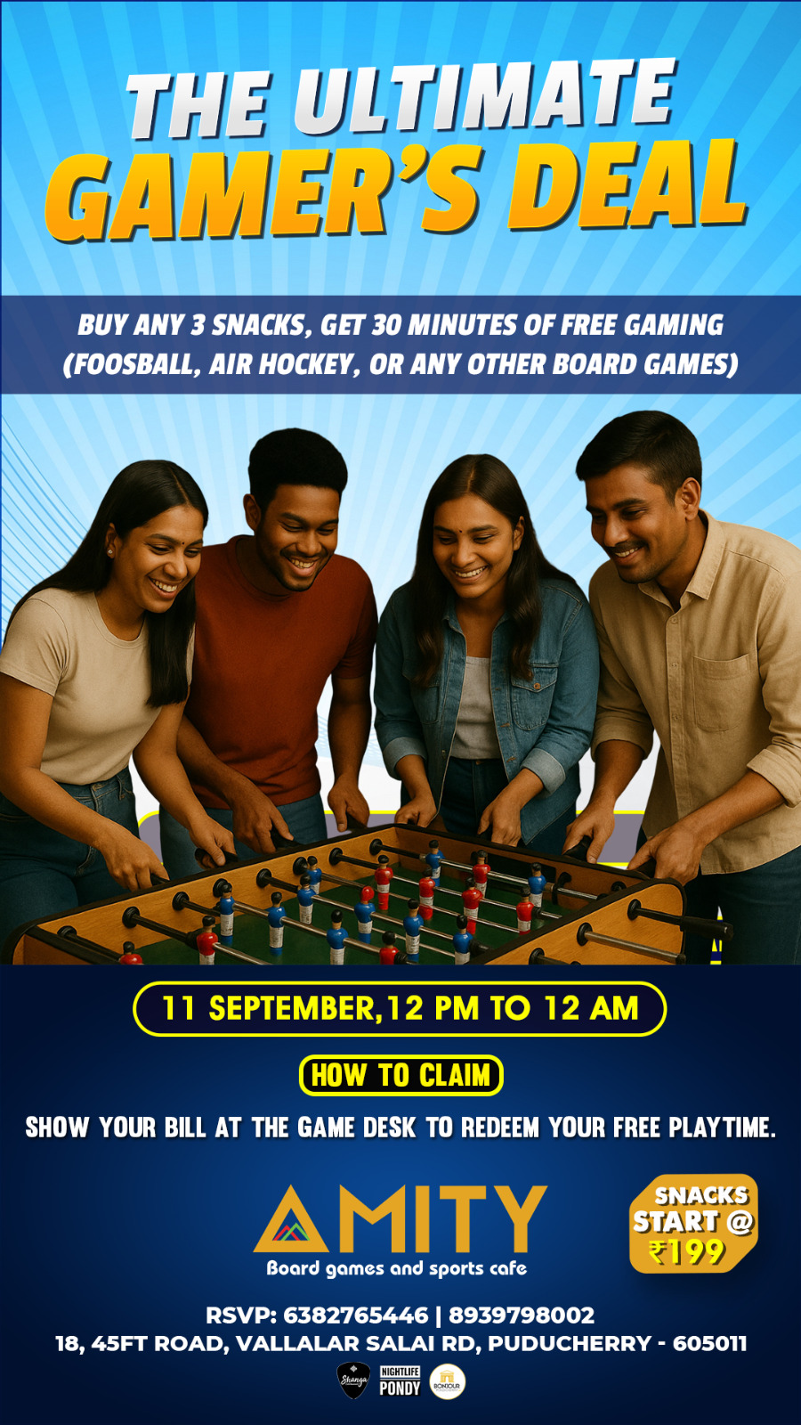 The Ultimate Gamers Deal - Amity Sports Cafe