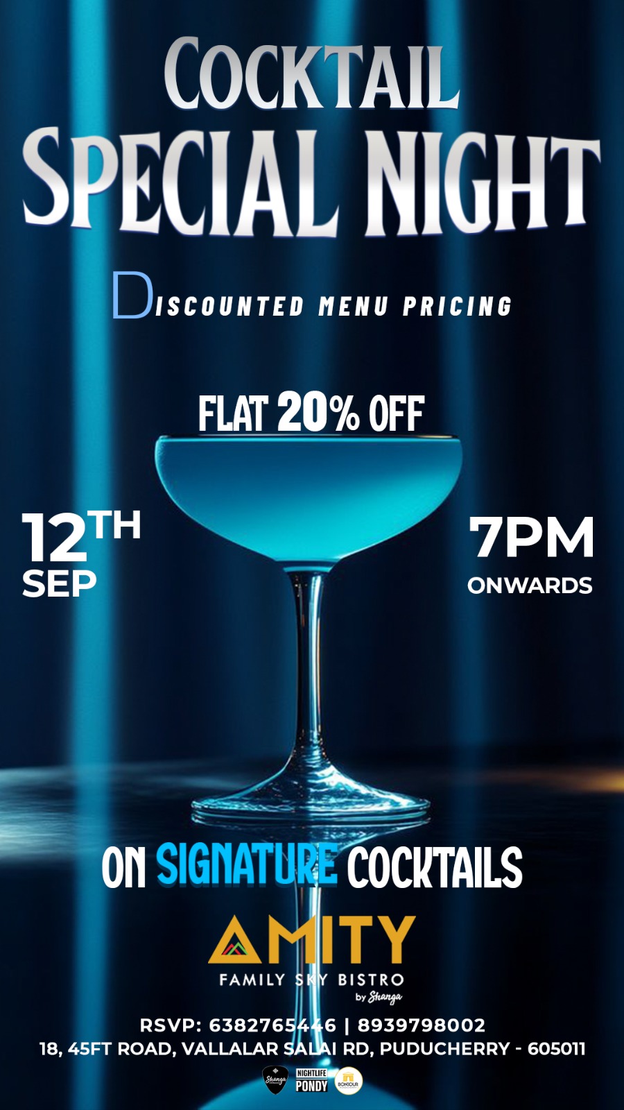 Cocktail Special Night - Amity Sky Bistro