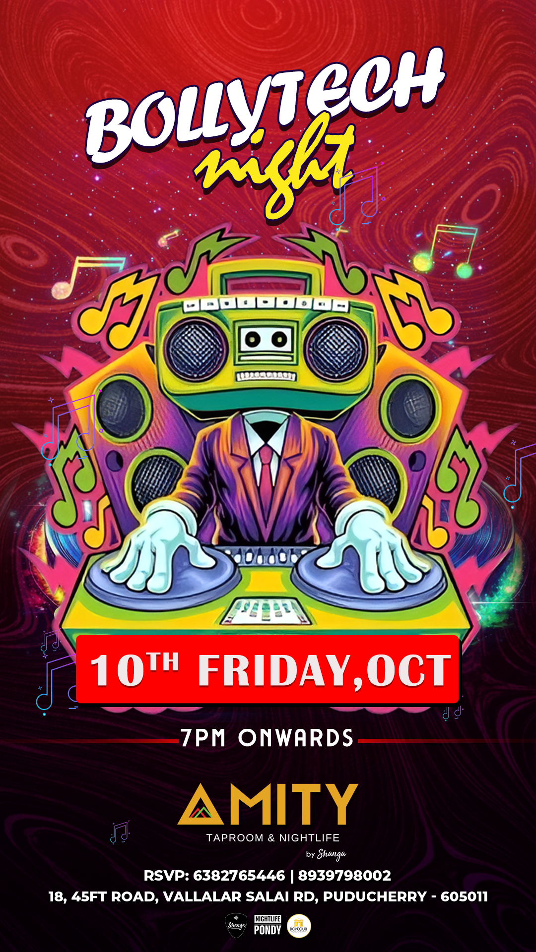 Bolly Tech Night - Amity Nightlife