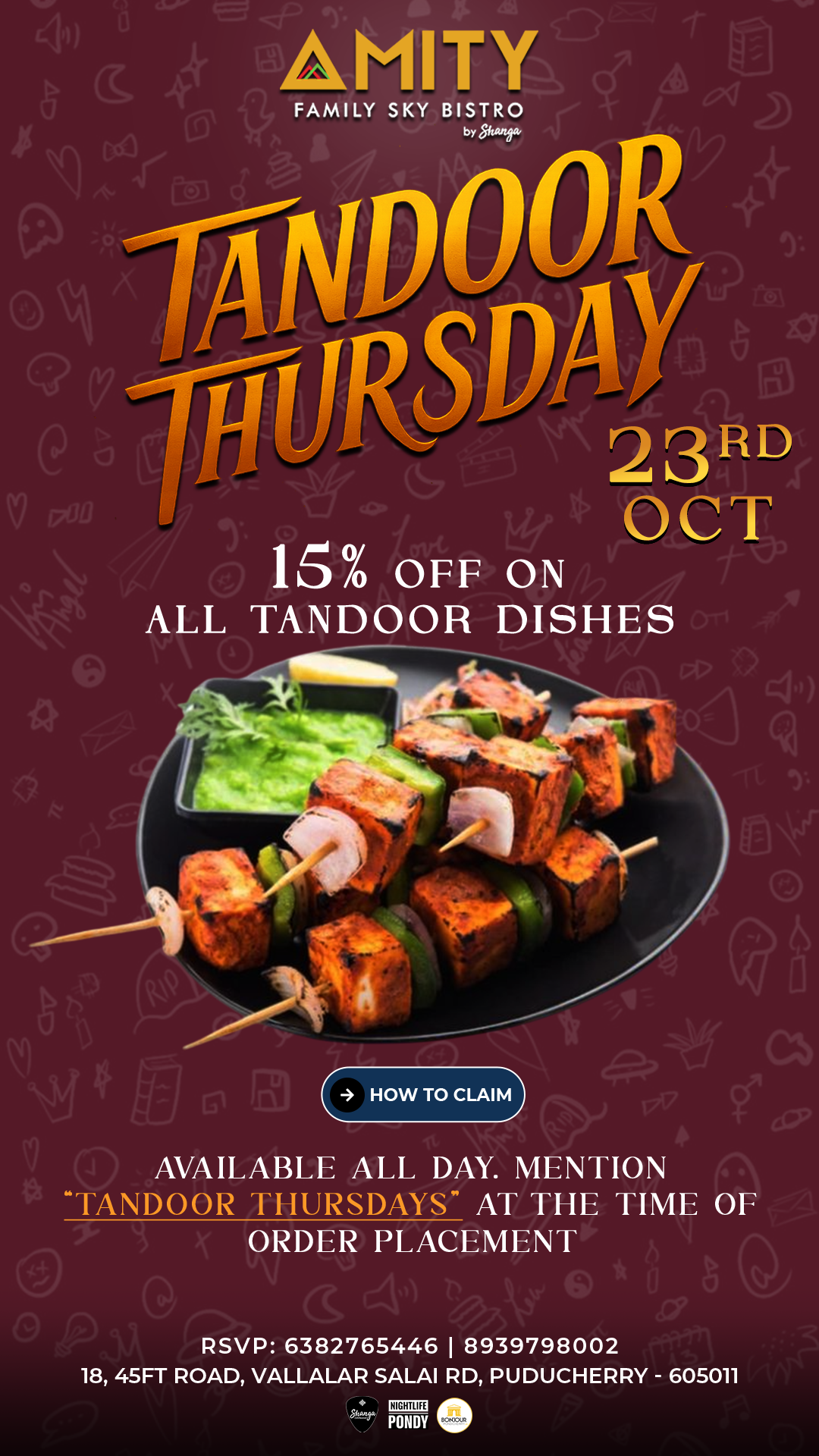 Tandoor Thursday - Amity Sky Bistro