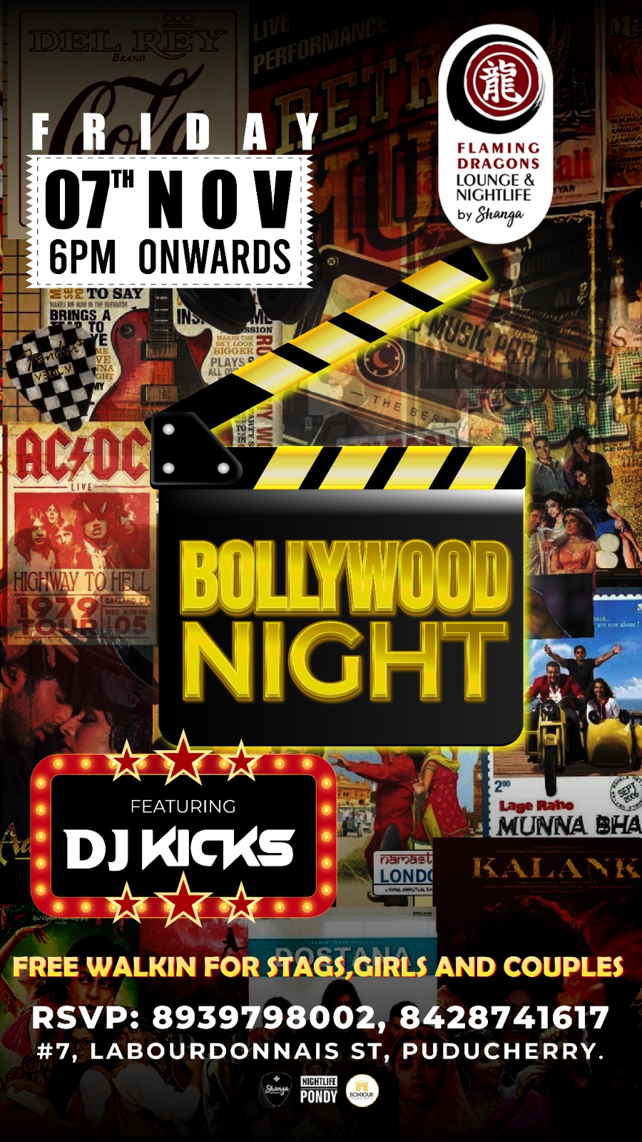 Bollywood Night - Flaming Dragons