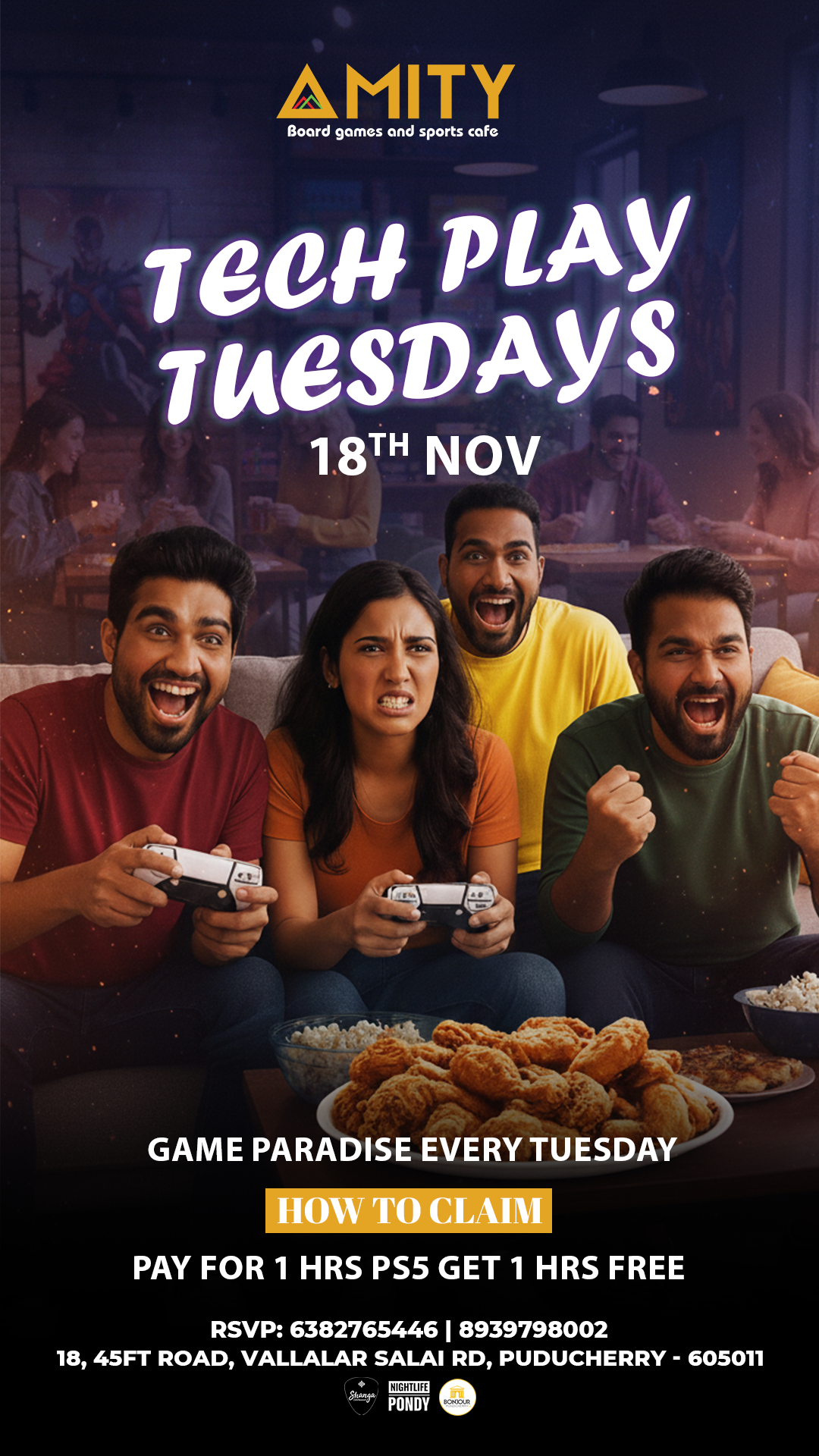 Tech Play Tuesday - Amity Sports Cafe