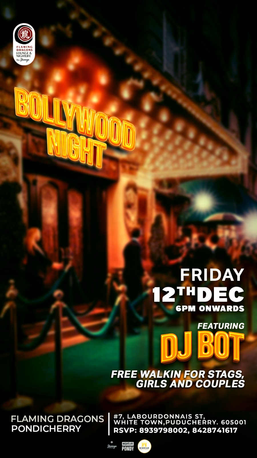 Bollywood Night - Flaming Dragons