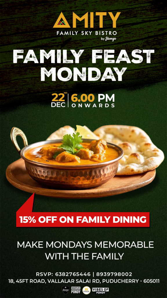 Family Feast Monday - Amity Sky Bistro