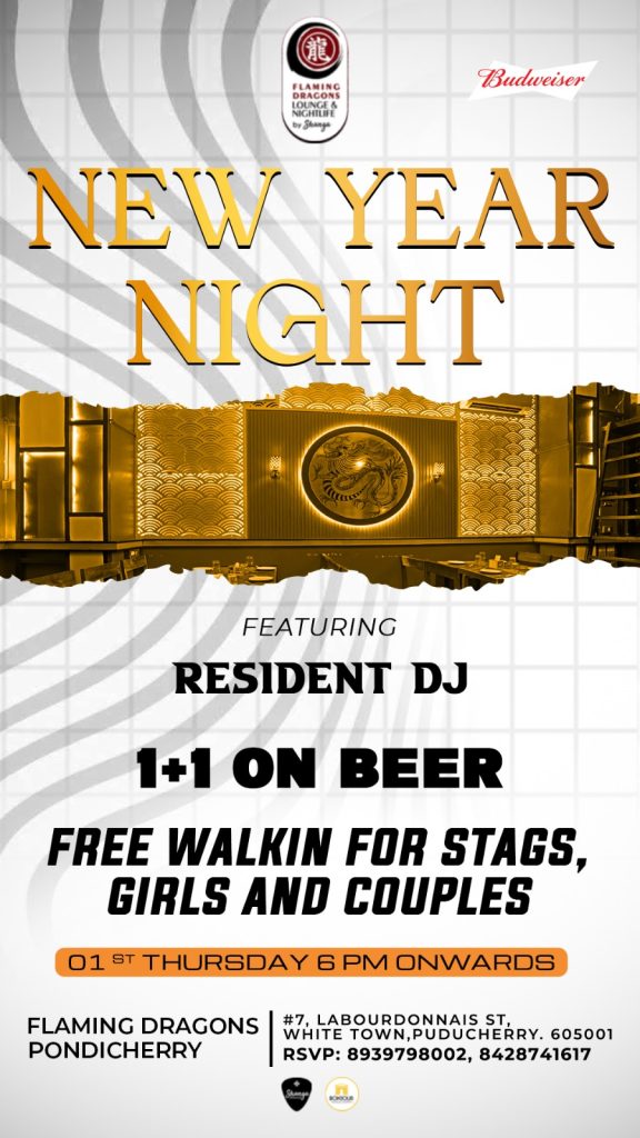 New Year Night - Flaming Dragons