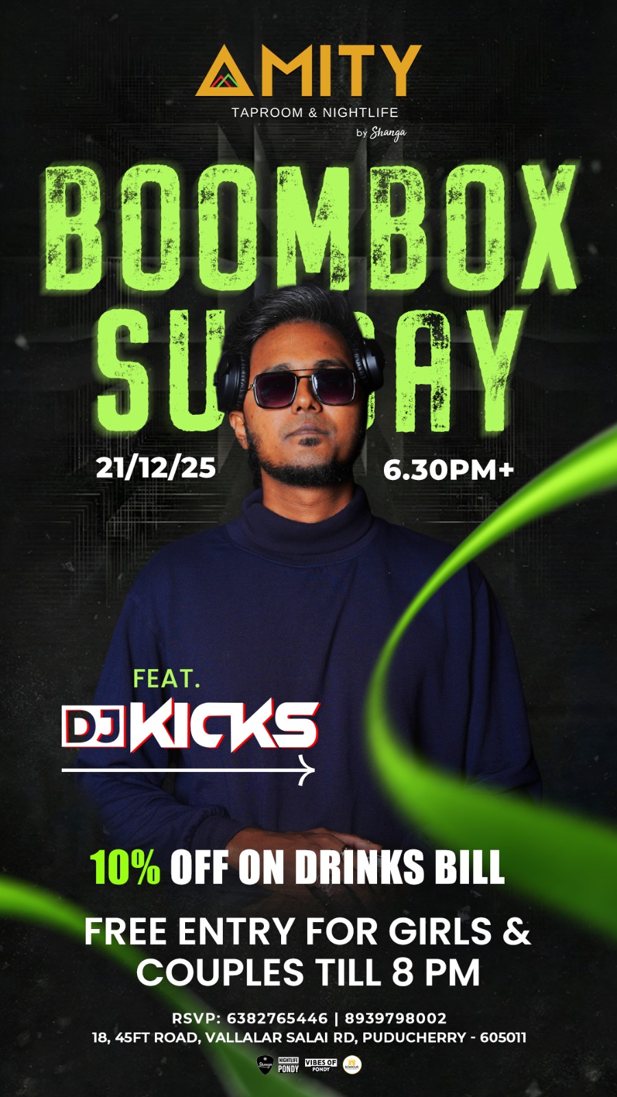 Boombox Sunday - Amity Nightlife