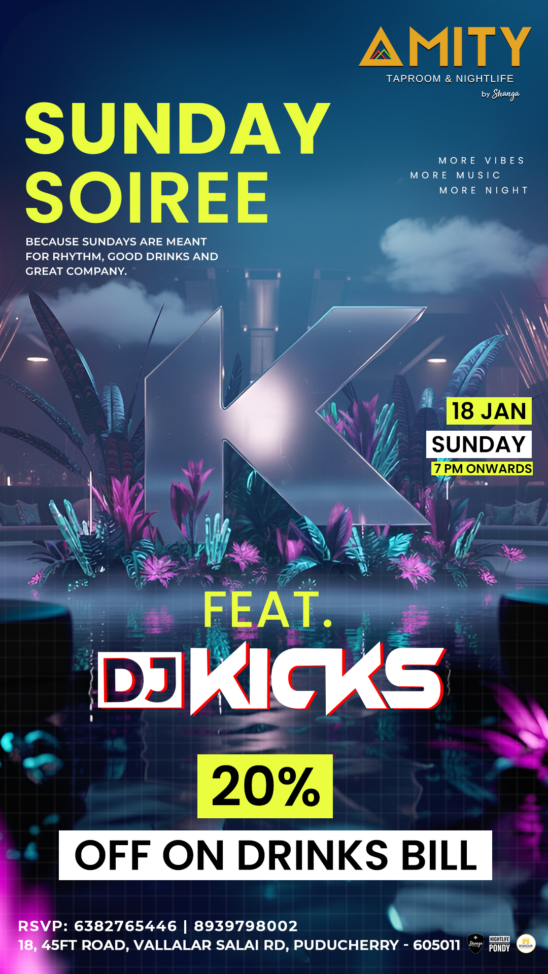 Sunday Soiree - Amity Nightlife