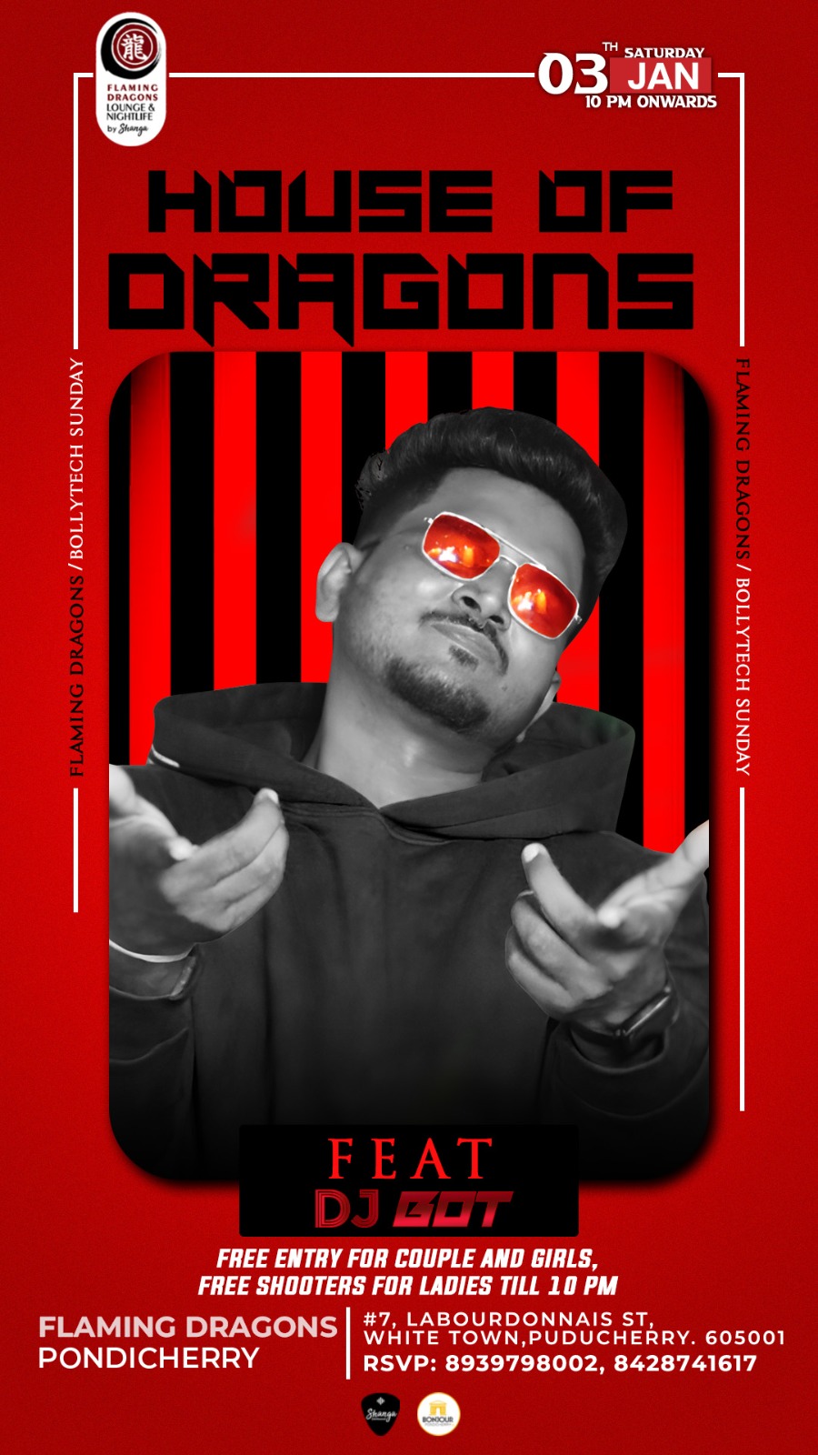 House of Dragons Night - Flaming Dragons