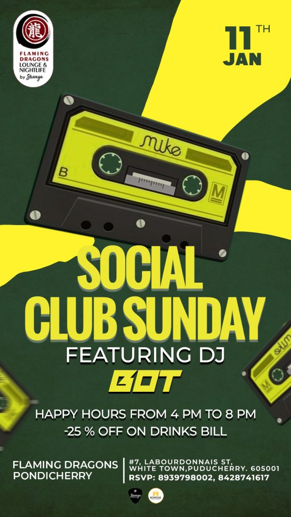 Social Club Sunday - Flaming Dragons