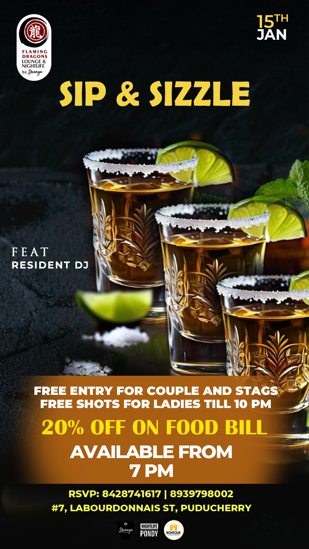 Sip and Sizzle - Flaming Dragons