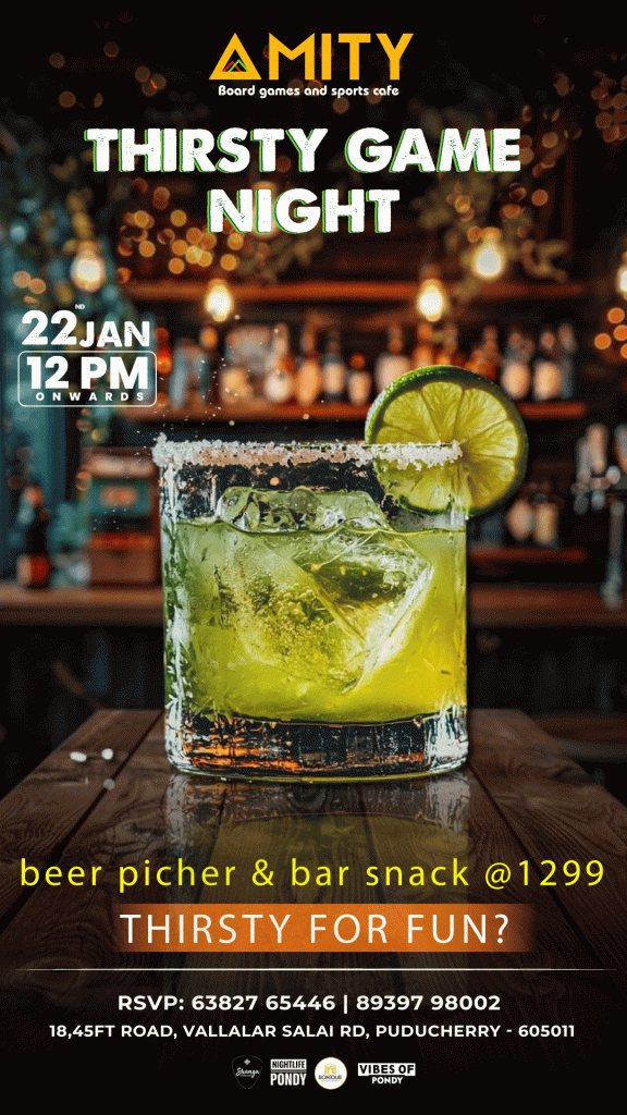 Thirsty Game Night - Amity Sports Cafe