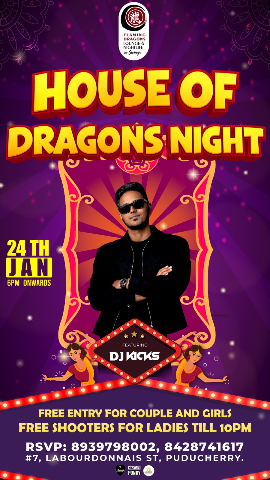 House of Dragons Night - Flaming Dragons