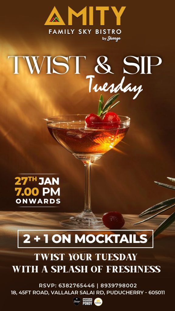 Twist and Sip Tuesday - Amity Sky Bistro