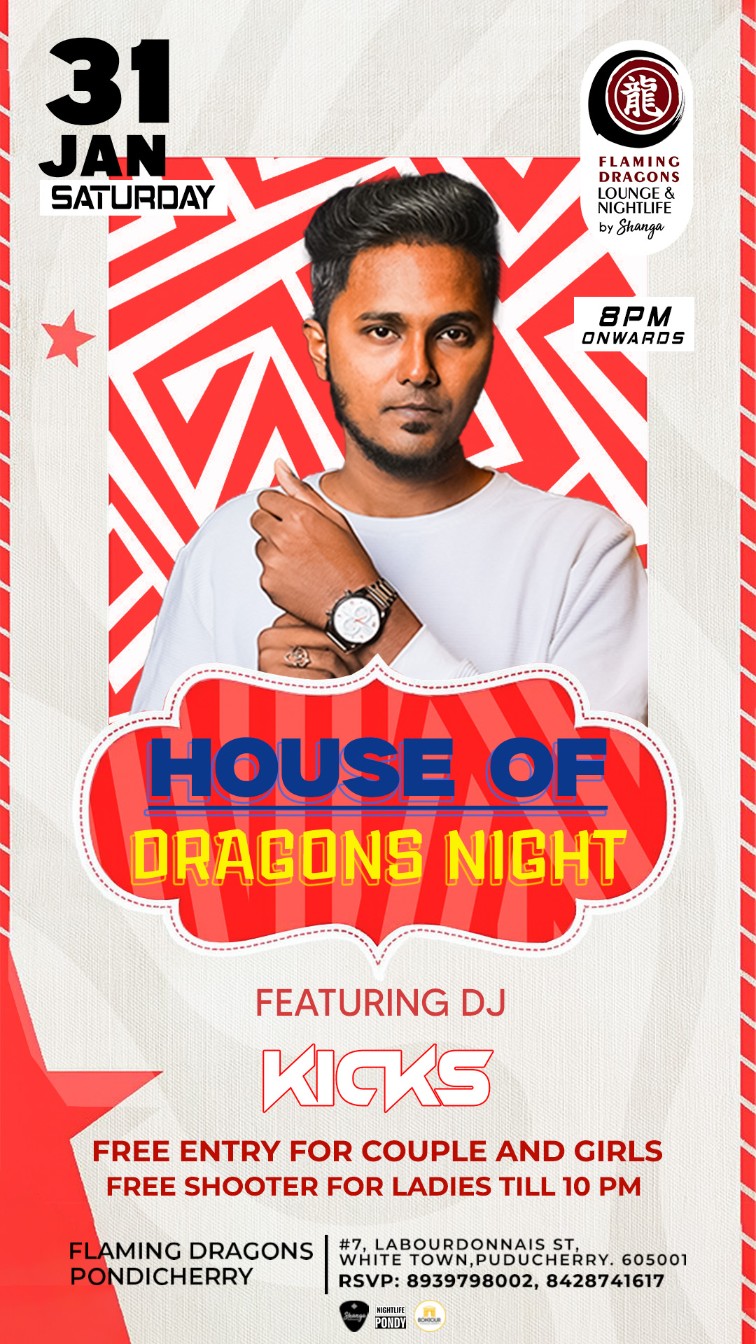 House of Dragons Night - Flaming Dragons