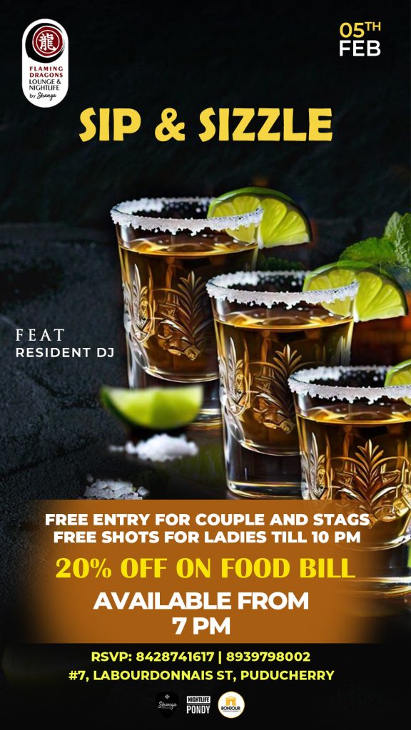 Sip and Sizzle - Flaming Dragons