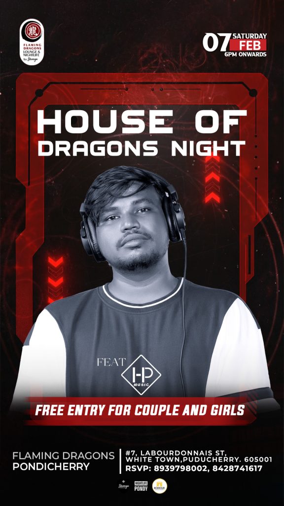 House of Dragons Night - Flaming Dragons