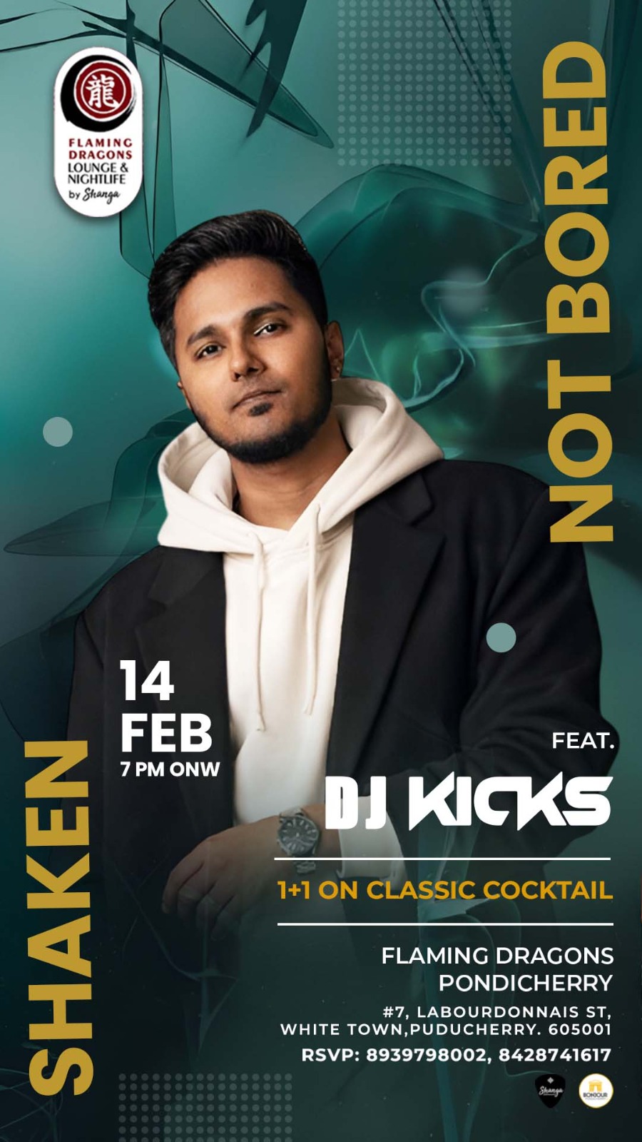 Shaken Not Bored - Flaming Dragons